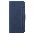 Etui z klapką do Oppo A58 4G, Card Slot, niebieskie