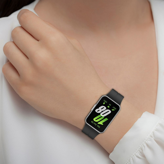 Pasek Silikonowy do Samsung Galaxy Fit 3, Czarny
