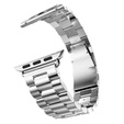 Bransoleta do Apple Watch 1/2/3/4/5/6/7/8/9/10/11/SE Ultra 1/2/3 42/44/45/46/49mm, Srebrna