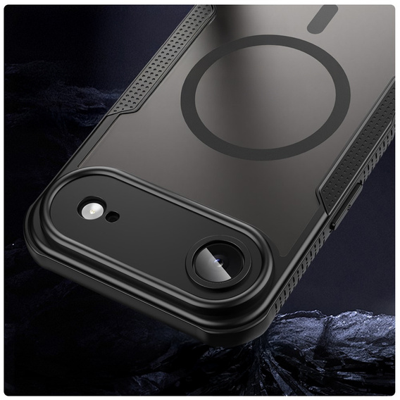 Etui do iPhone Air, do MagSafe, matowe pancerne, czarne