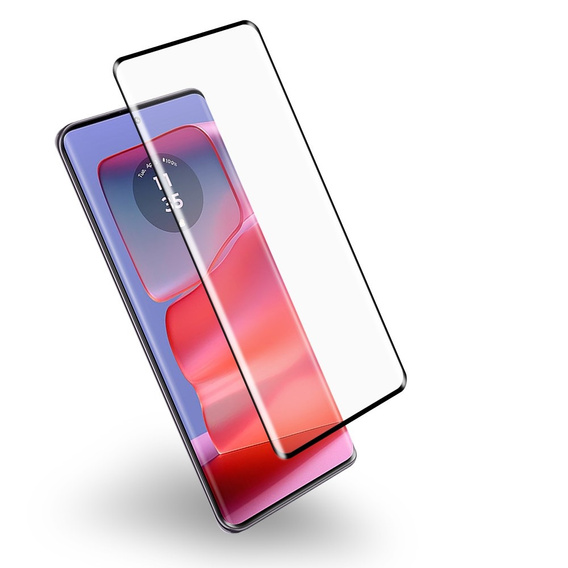 Szkło Hartowane 3D do Motorola Edge 60 Pro, czarna ramka