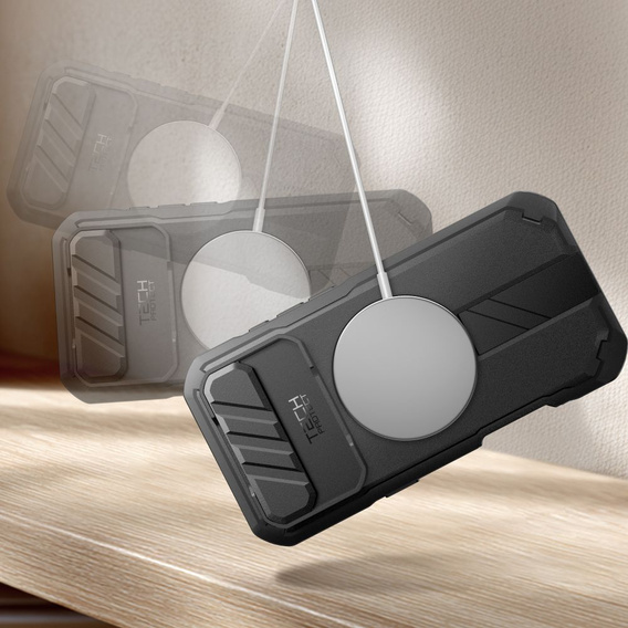 Etui Tech-Protect do iPhone Air, Kevlar MagSafe+, Czarne