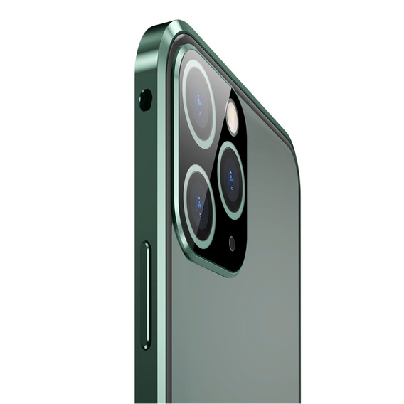 Etui do iPhone 11 Pro, Magnetic Dual Glass, zielone