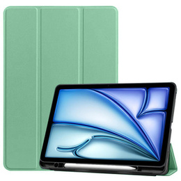 Etui do iPad Air 13" 2025/2024 (7/6 gen.), Smartcase z miejscem na rysik, zielone
