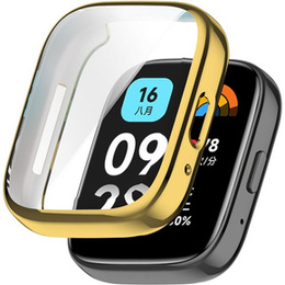 2w1 Etui z Osłoną na ekran do Xiaomi Redmi Watch 3 Active, Złote