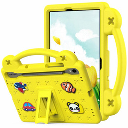 Etui do Samsung Galaxy Tab S9 FE / S10 FE, Cute Patterns, z podstawką, żółty