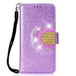 Etui z klapką do Huawei P Smart 2019 / Honor 10 Lite, Glitter Mirror Wallet, fioletowe