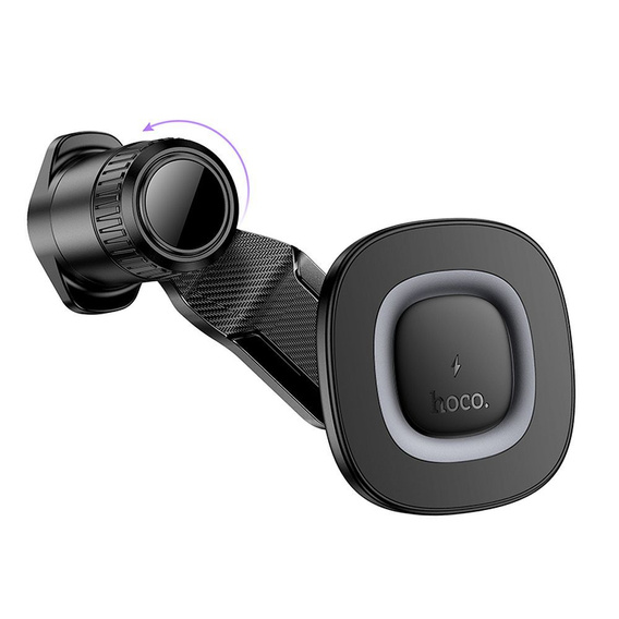 Uchwyt na telefon do samochodu indukcyjny Hoco HW30 15W do kratki - czarny