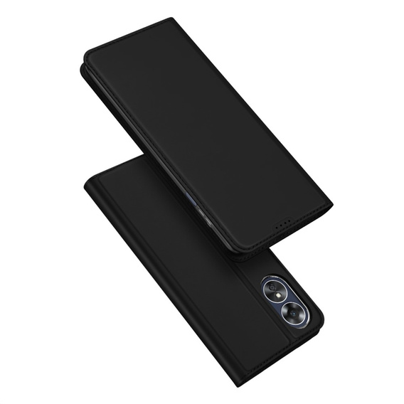 Etui Dux Ducis do Oppo A17, Skinpro, czarne