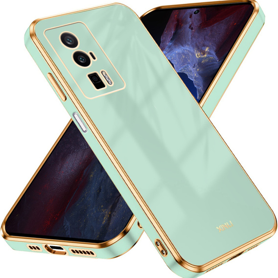 Etui do Poco F5 Pro 5G, Glamour CamShield, zielone