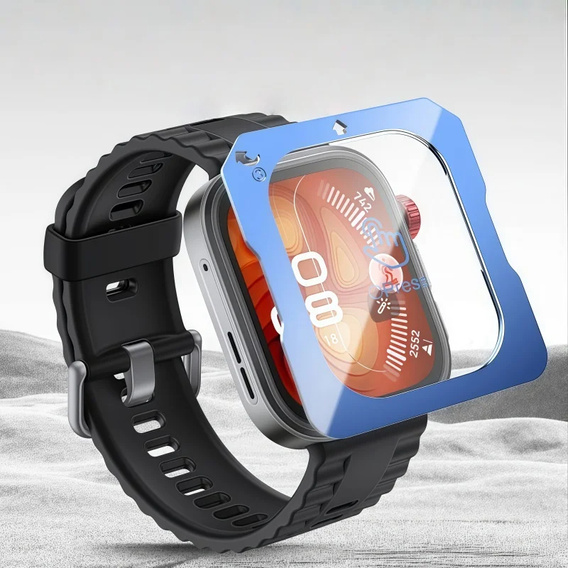 2x Szkło Hartowane ERBORD do Huawei Watch Fit 4 Pro, z ramką do montażu