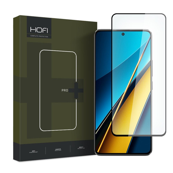 Hofi Glass Pro+ Szkło Hartowane do Xiaomi Poco X6 5G, czarne