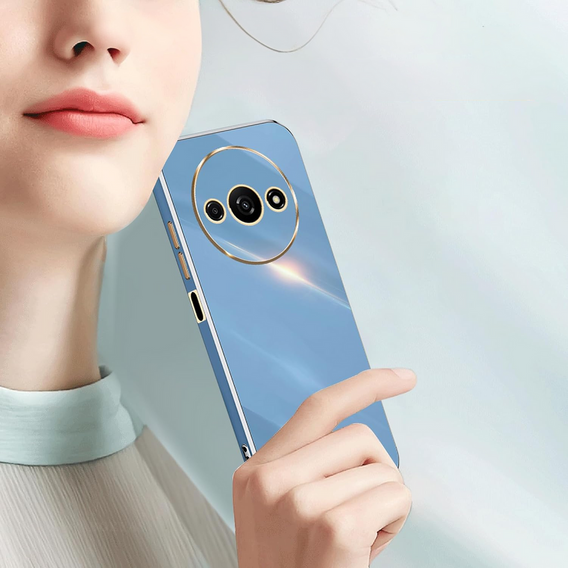 Etui do Xiaomi Redmi A3, Glamour CamShield, niebieskie