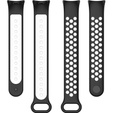 Pasek Silikonowy do Xiaomi Smart Band 10 / 9 / 8, Czarny / Biały