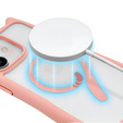 Etui do iPhone 11, do MagSafe, Cute Cat, różowe + Szkło na ekran