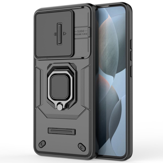 Etui KickStand Camera Lens do Xiaomi Poco F6 Pro, czarne