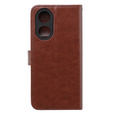 Etui z klapką do Oppo A38 4G / Oppo A18 4G, Crazy Horse Wallet, brązowe