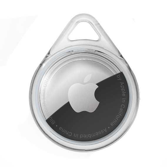 Etui Brelok do Apple AirTag, Case Plastic Protective, Przezroczyste