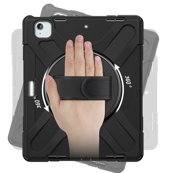 Etui do iPad Pro 13" 2024 (7 gen.), Pancerne obrotowe 360, Czarne