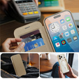 Etui z klapką do iPhone 17 Pro Max, RFID Wallet MagSafe z ochroną aparatu, złote