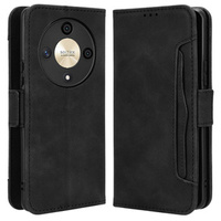 Etui z klapką do Honor Magic 6 Lite 5G, Card Slot, czarne