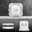 Etui Dexnor na Słuchawki Samsung Galaxy Buds 2 / 2 Pro / Pro / Live, Przezroczyste