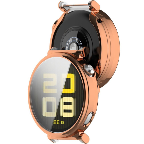 2w1 Etui z Osłoną na ekran do Huawei Watch GT 5 41mm, Różowe rose gold