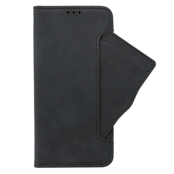 Etui z klapką do Oppo A58 4G, Card Slot, czarne