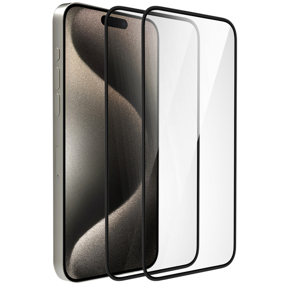 2x Szkło Hybrydowe Ceramic ERBORD do iPhone 15 Pro