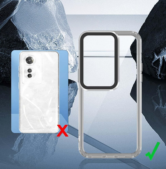 Etui do Oppo Reno 11F 5G, Fusion Hybrid, przezroczyste