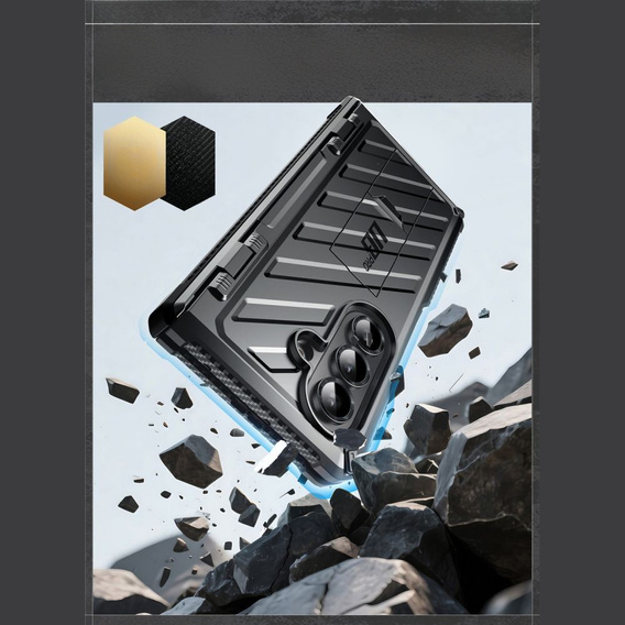 Etui Supcase Unicorn Beelte Pro do Samsung Galaxy Z Fold7 5G, Czarne