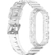 Pasek Silikonowy do Xiaomi Smart Band 10 / 9 / 8, Przezroczysty, Bezbarwny
