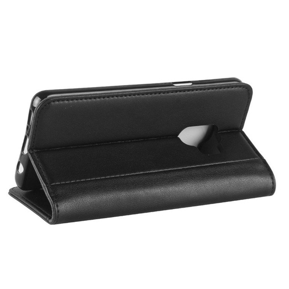 Etui z klapką do Samsung Galaxy S9, Leather Flexi Book, czarne