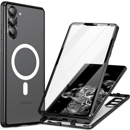 Etui Magnetic Dual Glass MagSafe do Samsung Galaxy S23+ Plus, czarne