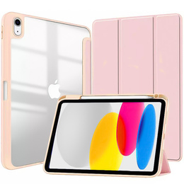 Etui do iPad 11" 2025 A16 (11 gen.) / iPad 10.9" 2022 (10 gen.), Smartcase Hybrid, z miejscem na rysik, jasnoróżowe