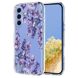 Etui do Samsung Galaxy S25 FE z motywem kwiatowym – fioletowe
