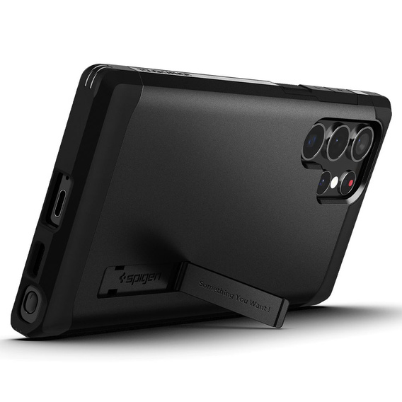 Etui Spigen do Samsung Galaxy S22 Ultra, Tough Armor, czarne