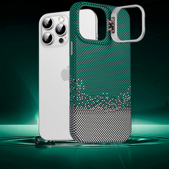 Etui do iPhone 15 Pro, Frame Kickstand, do MagSafe, Sand Green