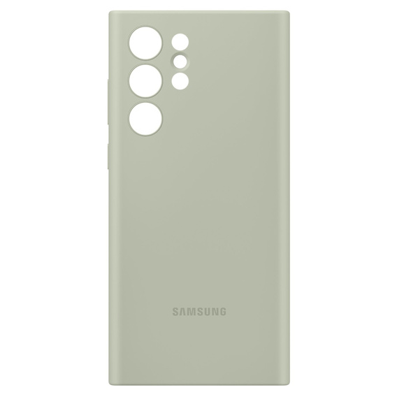 Oryginalne Etui Samsung do Galaxy S22 Ultra, Silicone Cover, Olive Green