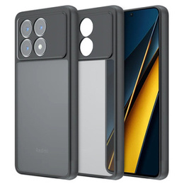 Etui do Xiaomi Poco X6 Pro 5G, Fusion Hybrid, z ochroną aparatu, matowe / czarne
