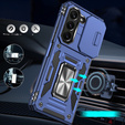 Etui pancerne do Samsung Galaxy Z Fold6 5G, CamShield Slide, niebieskie