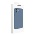 Zestaw Etui Silicone Mag Cover do iPhone 12, niebieskie + Szkło