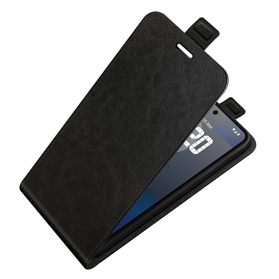 Etui z klapką do Nothing Phone 3a Pro, Flip, czarne