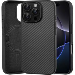 Etui do iPhone 16 Pro, Aramid Fiber Cover, czarne