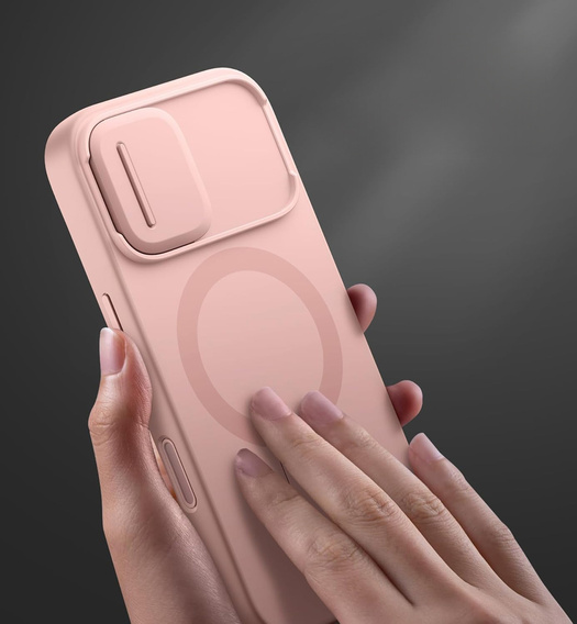 Etui do iPhone 17, Suritch Shockproof, do MagSafe – różowe
