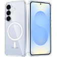Etui do Samsung Galaxy S25+ Plus, Fusion Hybrid, do MagSafe, przezroczyste + Szkło 9H na ekran
