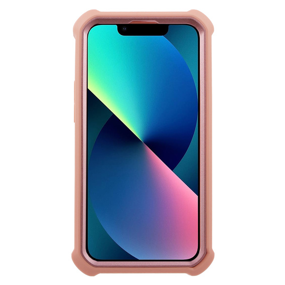 Etui pancerne do iPhone 13 mini, Dexnor Full Body, różowe rose gold