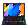 Etui z podświetlaną klawiaturą Bluetooth Touchpad do Lenovo Idea Tab 11" 2025 TB336FU TB336ZU, czarne