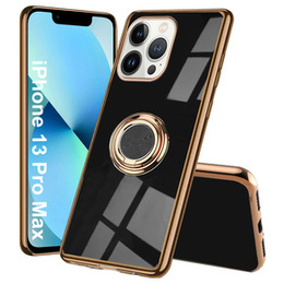 Etui do iPhone 13 Pro Max, Electro Ring, czarne