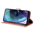 Etui z klapką do Motorola Moto G71 5G, Mandala, różowe